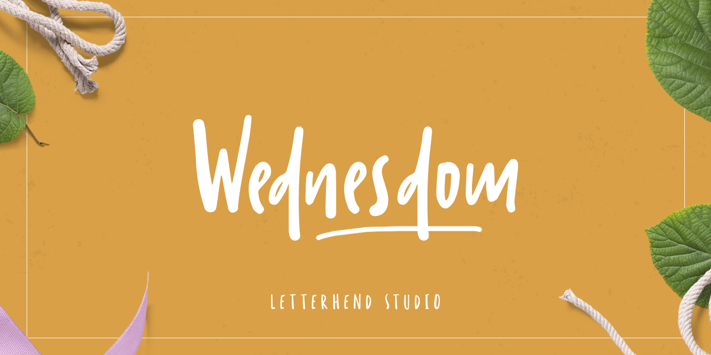 フォント Wednesdom